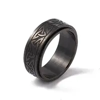 Enamel Sailor's Knot Pattern Rotating Spinner Ring