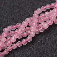 Natural Rose Quartz Beads Strands