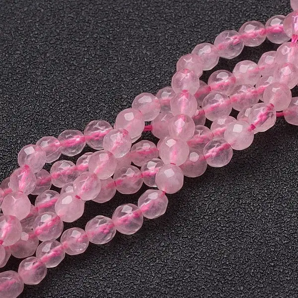 Natural Rose Quartz Beads Strands