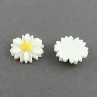 Flatback Hair & Costume Accessories Ornaments Scrapbook Embellishments Resin Flower Daisy Cabochons