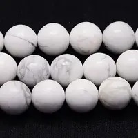 Natural Howlite Beads Strands