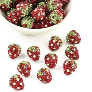 Clay Polymer Rhinestone Beads