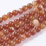 Natural Striped Agate/Banded Agate Beads Strands