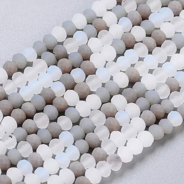 Faceted Glass Beads Strands