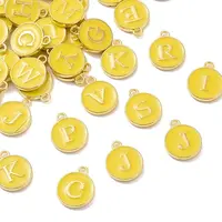 Golden Plated Alloy Enamel Charms