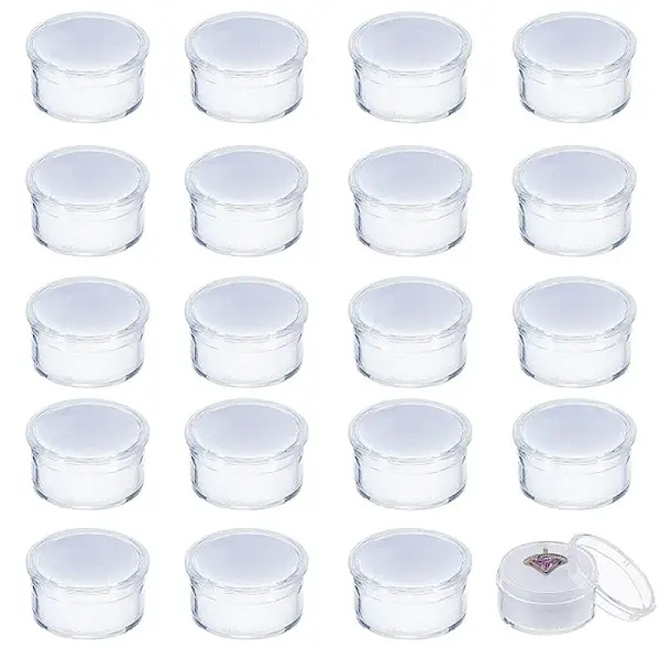 20Pcs Plastic Nail Decorate Storages