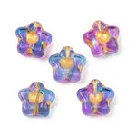 Electroplate and Golden Metal Enlaced Glass Beads