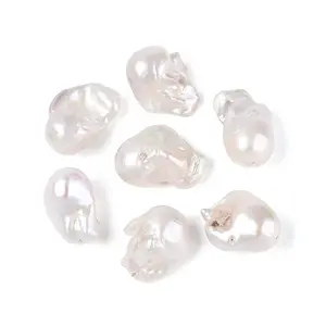 Natural Cultured Freshwater Baroque Style Keshi Pearl Beads