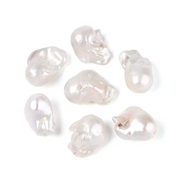 Natural Cultured Freshwater Baroque Style Keshi Pearl Beads