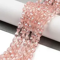 Electroplate Glass Beads Strands