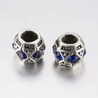 Tibetan Style Alloy Rhinestone European Beads