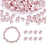 200Pcs Baseball Polymer Clay Beads