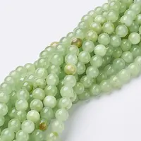 Natural Flower Jade Beads Strands