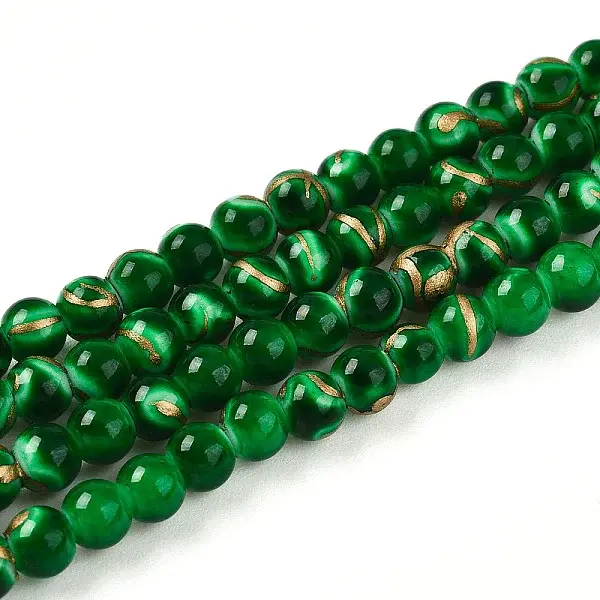 Baking Painted Glass Beads Strands