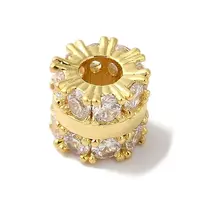 Brass Glass Rhinestone Beads