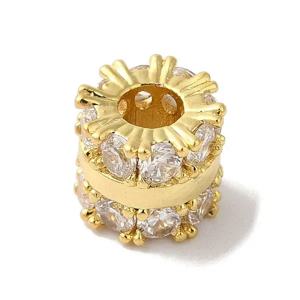 Brass Glass Rhinestone Beads