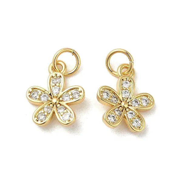 Rack Plating Brass Cubic Zirconia Pendants