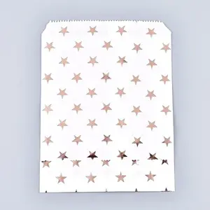 Star Pattern Eco-Friendly Kraft Paper Bags