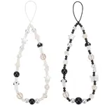 2Pcs 2 Colors Plastic Mobile Straps