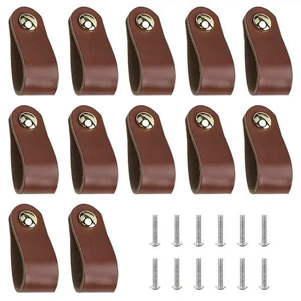 12 Sets Leather Handle