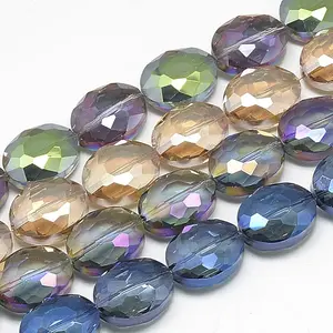 Electroplate Glass Beads Strands