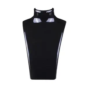 Organic Glass Necklace & Earring Standing Bust Displays