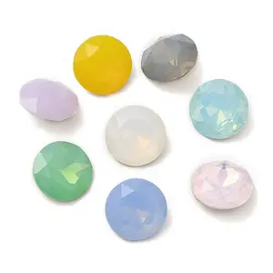 Pointed Back & Back Plated Glass Rhinestone Cabochons