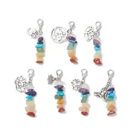 Chakra Natural & Synthetic Mixed Gemstone Pendant Decorations