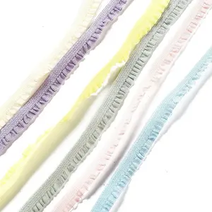 Nylon Ruffled Elastic Lace Trim