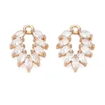 Brass Micro Pave Clear Cubic Zirconia Pendants