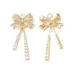 Brass Micro Pave Cubic Zirconia Pendants