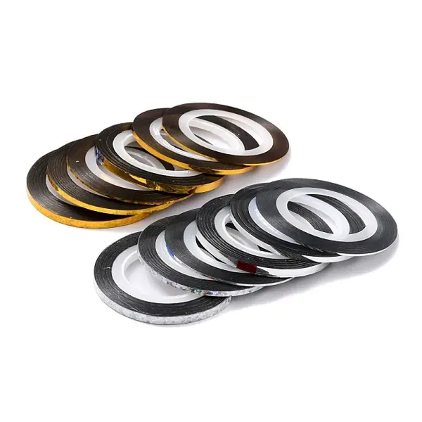 8 Rolls 4 Styles Plastic Tape