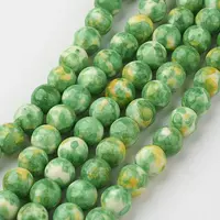 Natural Ocean White Jade Bead Strands