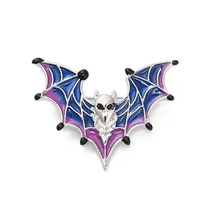 Halloween Theme Bat Enamel Pins