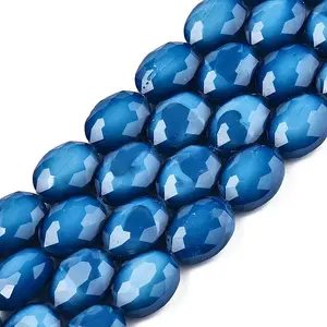 Opaque Solid Color Glass Beads Strands