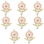 8Pcs Alloy Enamel Pendants