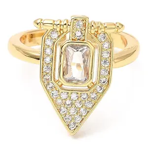 Cubic Zirconia Wide Open Cuff Ring