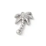 Brass Pave Clear Cubic Zirconia Pendants