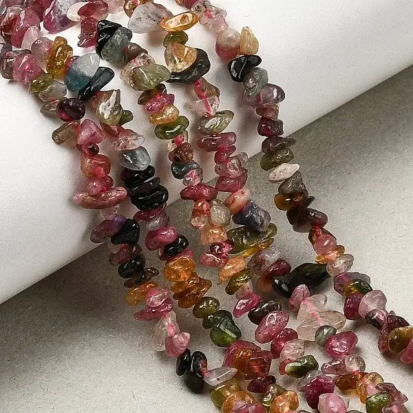 Natural Multicolor Tourmaline Beads Strands