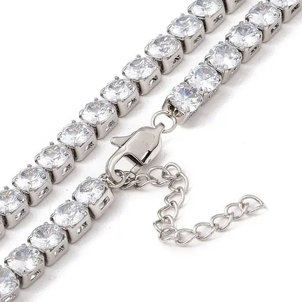Classic Cubic Zirconia Tennis Necklace