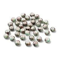 Spray Painted Glass Beads