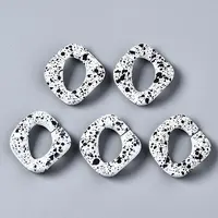 Spray Painted CCB Plastic Linking Rings