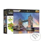 Puzzle s třídičem 2v1: Tower Bridge, Londýn - puzzle z kategorie Města a stavby