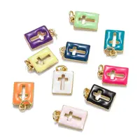 Brass Enamel Charms