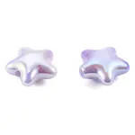 UV Plating Rainbow Iridescent Acrylic Beads