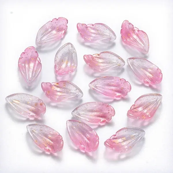 Two Tone Spray Painted Glass Pendants