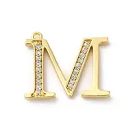 Rack Plating Brass Micro Pave Cubic Zirconia Pendant