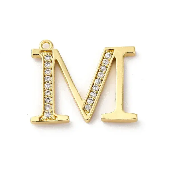 Rack Plating Brass Micro Pave Cubic Zirconia Pendant