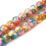Synthetic Turquoise Dyed Camouflage Beads Strands