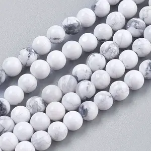 Natural Howlite Beads Strands